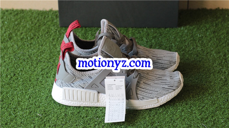 Adidas NMD XR1 Primeknit Grey Red Wine